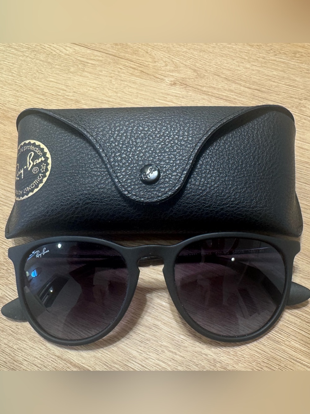 Ray-Ban  Black Frame Sunglasses with Dark Lenses